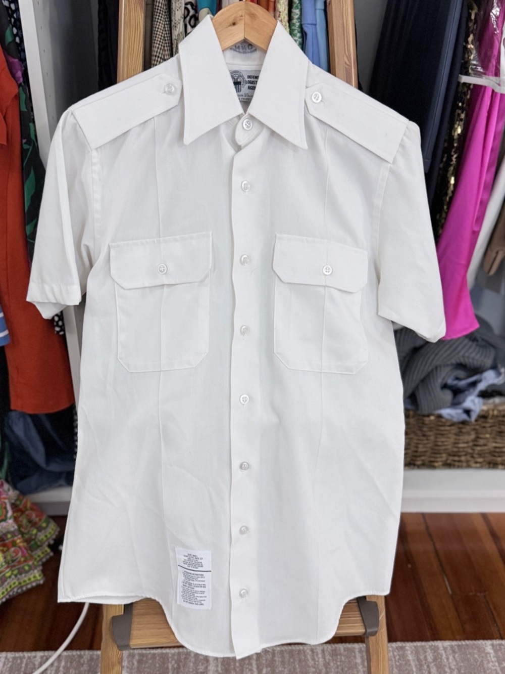 Defense Logistics Agency Garrison Collection Short Sleeve White 521 Shirt